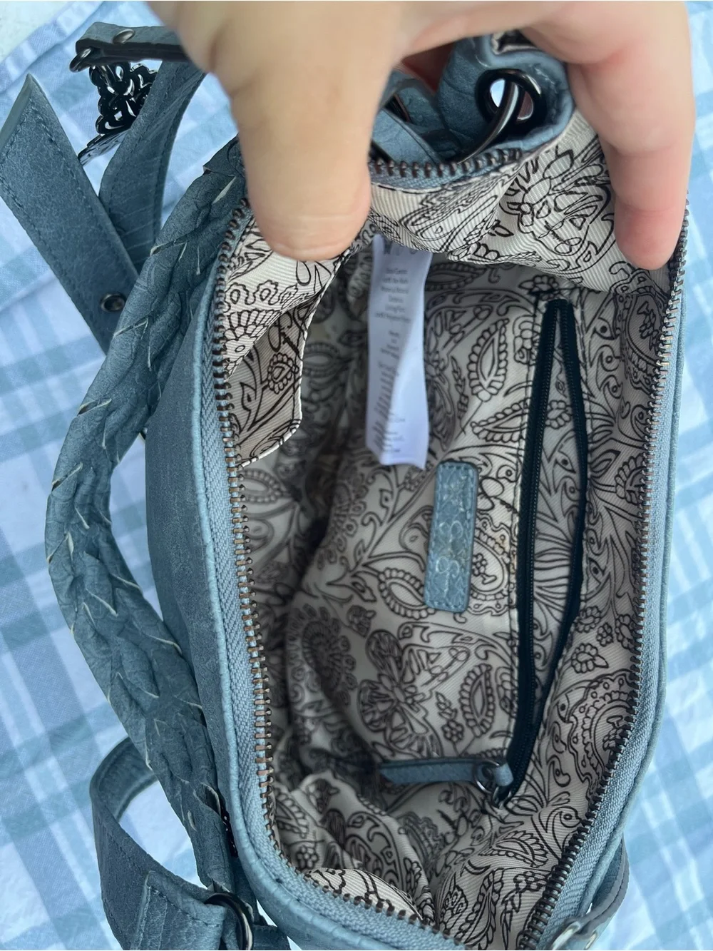 Women’s Slate Blue Shoulder Bag